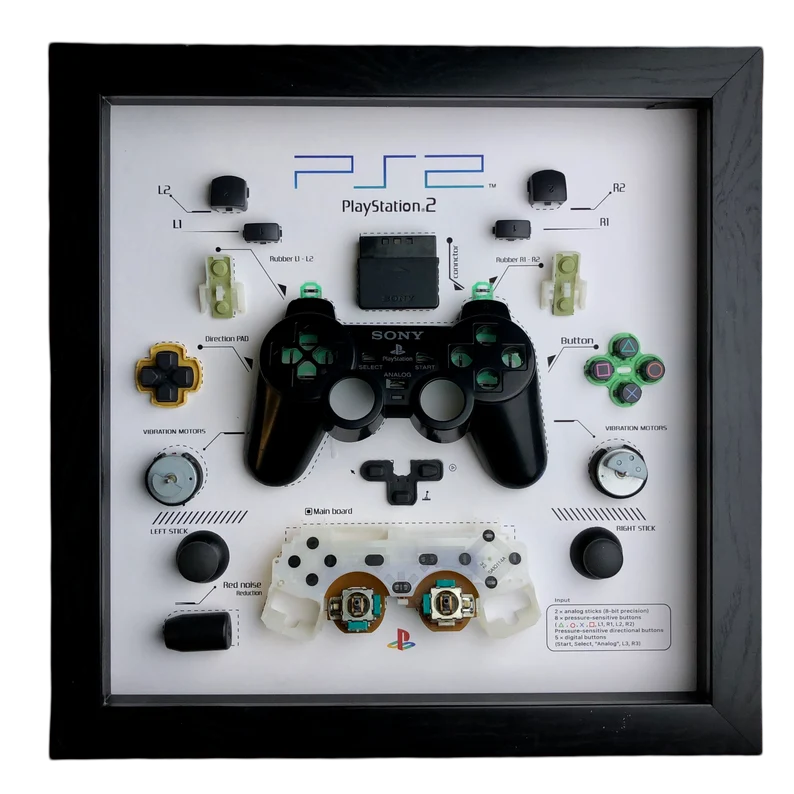 Framed PS2 Controller, Sony Lovers