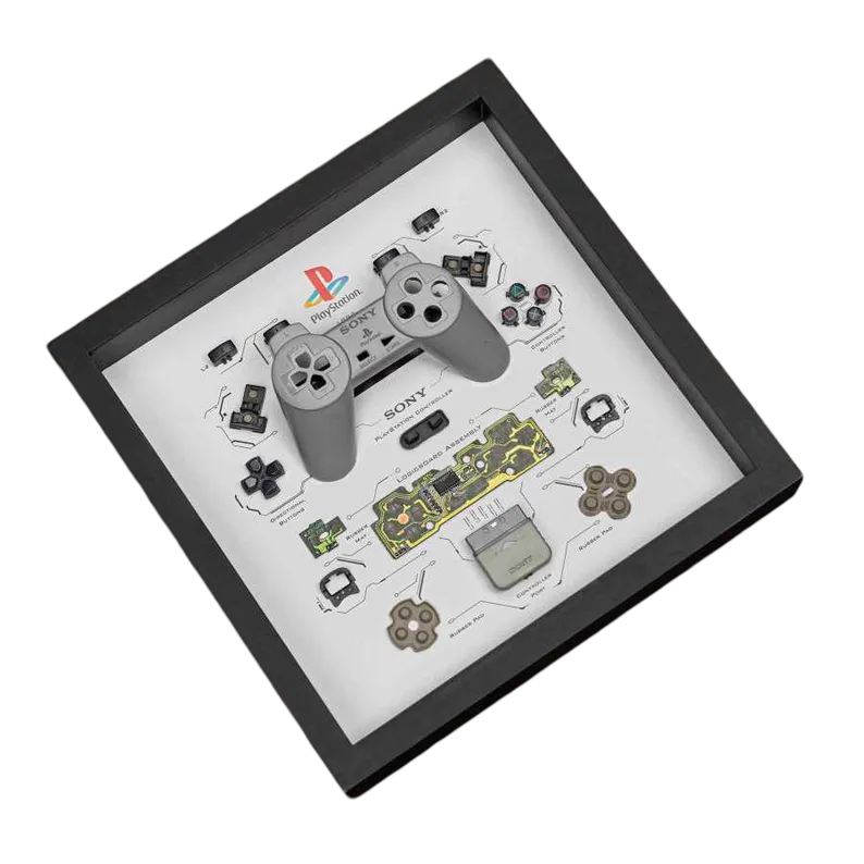 Framed PS1 Controller, Sony Lovers